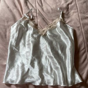 Cute laced cami silk top